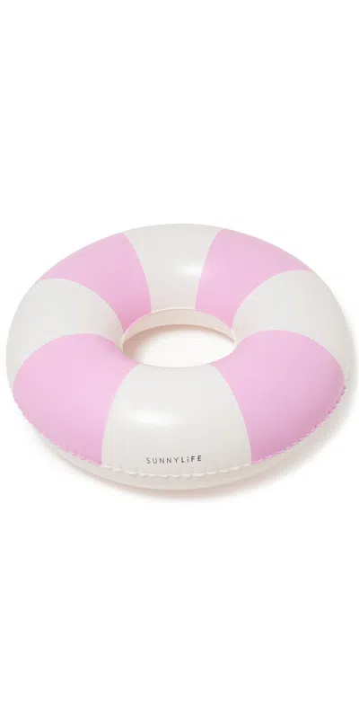 Sunnylife Tube Pool Ring Pink Stripe