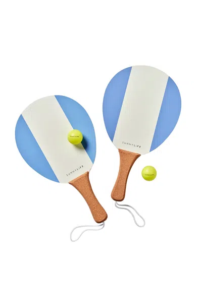 Sunnylife Vintage Beach Paddles La Mer Med Blue In Multi