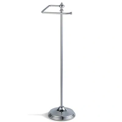 Sunnypoint Bathroom Free Standing Toilet Paper Holder With Reserve Function In Chrome