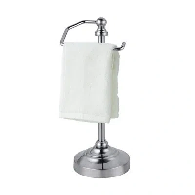 Sunnypoint Countertop Fingertip Towel Holder Stand In Satin Nickel