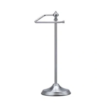 Sunnypoint Heavy Weight Classic Decorative Metal Fingertip Towel Holder Stand In Satin Nickel