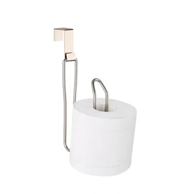 Sunnypoint Over The Tank Toilet Tissue Paper Roll Holder Dispenser And Reserve In Satin Nickel