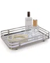 Sunnypoint Vanity Mirror Tray In Metallic