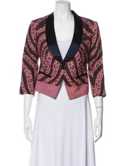 Pre-owned Suno Animal Print Evening Jacket W/ Tags In Multi