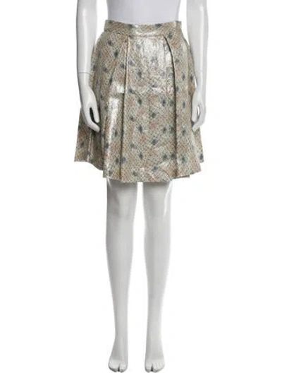 Pre-owned Suno Animal Print Knee-length Skirt In Multi