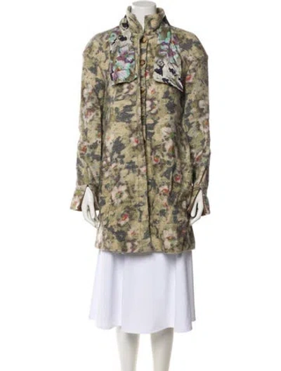 Pre-owned Suno Camouflage Print Coat In Multi
