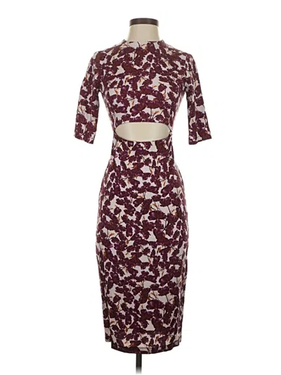 Pre-owned Suno Cocktail Dress In Burgundy