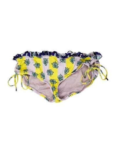 Pre-owned Suno Floral Print Bottoms In Multi