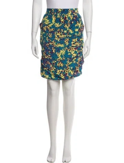 Pre-owned Suno Floral Print Knee-length Skirt In Multi