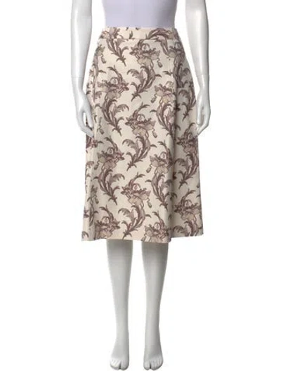 Pre-owned Suno Floral Print Knee-length Skirt In Multi