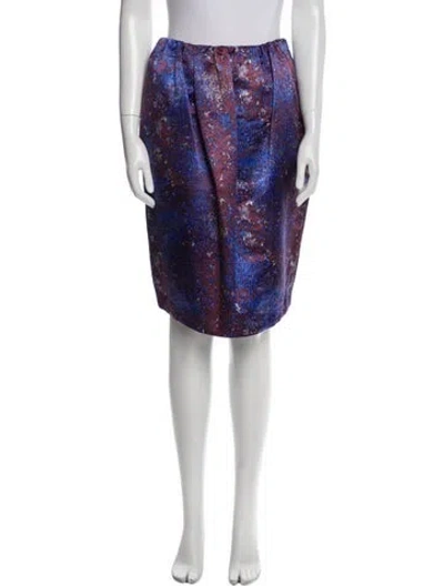 Pre-owned Suno Floral Print Knee-length Skirt In Multi