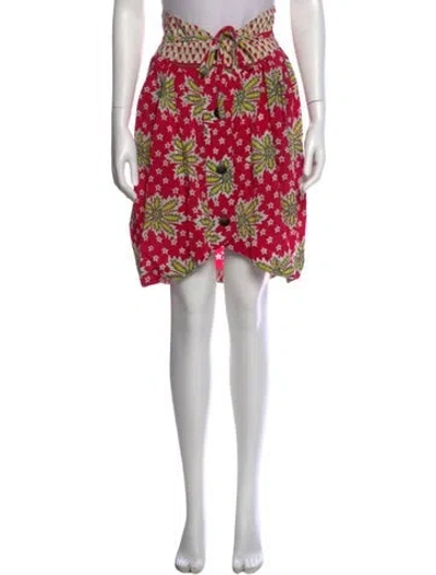 Pre-owned Suno Floral Print Knee-length Skirt In Pink