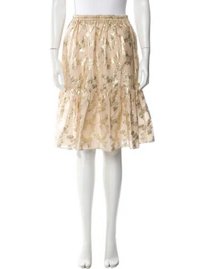 Pre-owned Suno Floral Print Long Skirt
