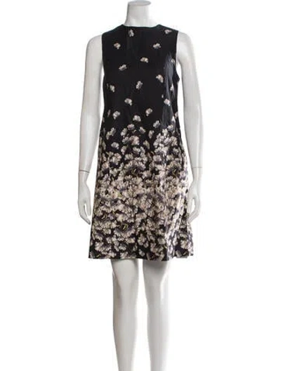 Pre-owned Suno Floral Print Mini Dress In Blue