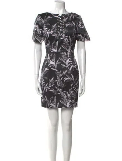 Pre-owned Suno Floral Print Mini Dress In Multi