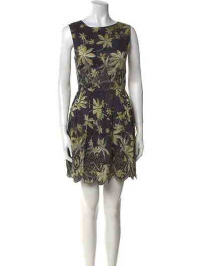 Pre-owned Suno Floral Print Mini Dress In Multi