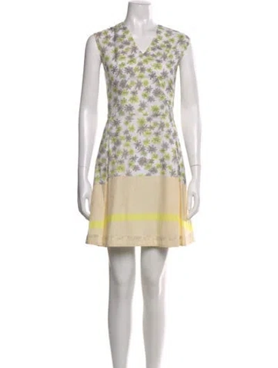 Pre-owned Suno Floral Print Mini Dress In Multi