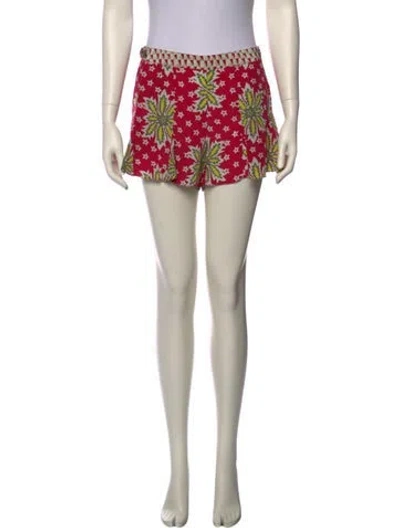 Pre-owned Suno Floral Print Mini Shorts In Multi