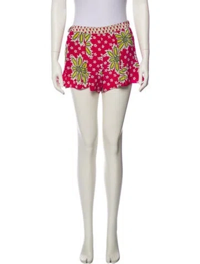 Pre-owned Suno Floral Print Mini Shorts In Multi
