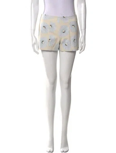 Pre-owned Suno Floral Print Mini Shorts In Neutral