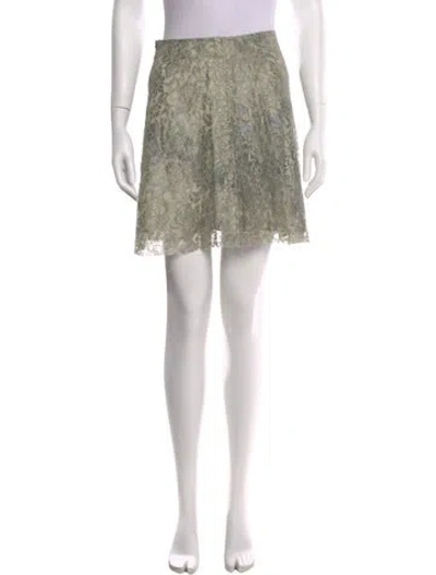 Pre-owned Suno Floral Print Mini Skirt In Black
