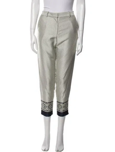 Pre-owned Suno Graphic Print Straight Leg Pants In Neutral