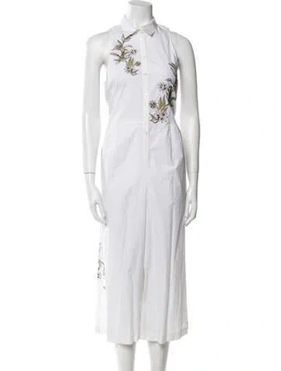 Pre-owned Suno Jumpsuit In White