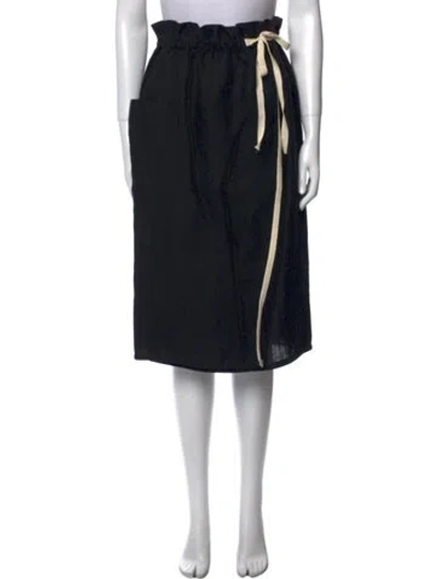 Pre-owned Suno Knee-length Skirt In Black