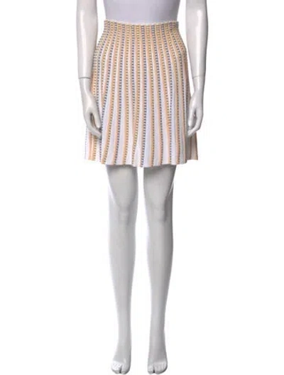 Pre-owned Suno Leather Mini Skirt In Multi