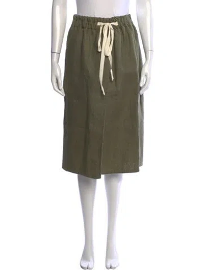 Pre-owned Suno Midi Length Skirt In Green