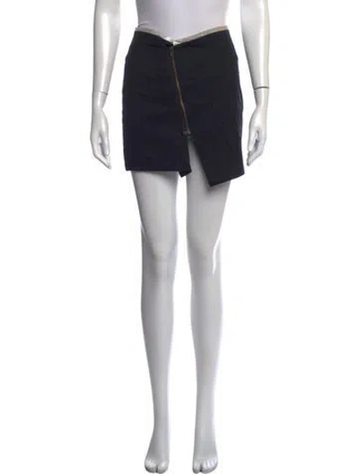 Pre-owned Suno Mini Skirt In Black