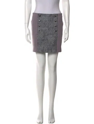 Pre-owned Suno Mini Skirt In Gray