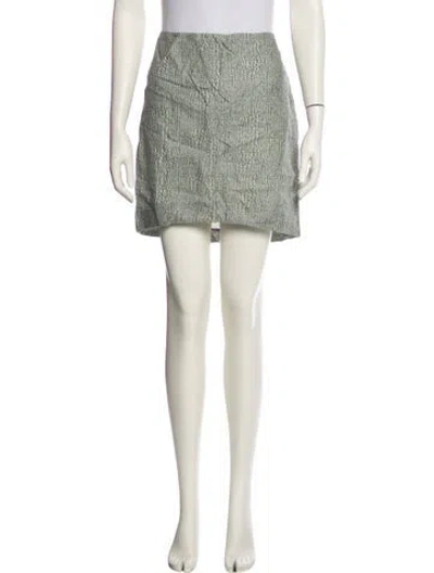 Pre-owned Suno Mini Skirt In Green