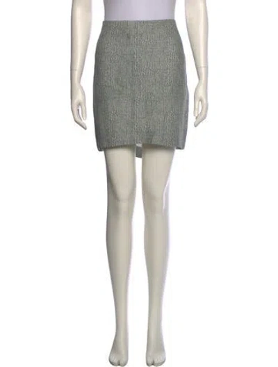 Pre-owned Suno Mini Skirt In Green