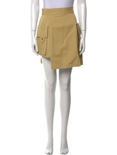 Pre-owned Suno Mini Skirt In Neutral