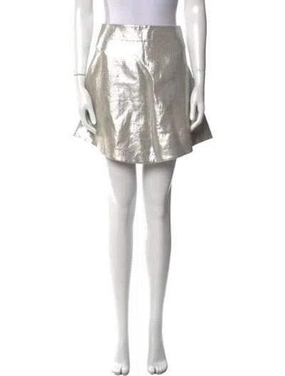 Pre-owned Suno Mini Skirt In Neutral