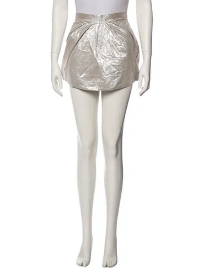 Pre-owned Suno Mini Skirt In Neutral