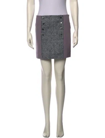 Pre-owned Suno Mini Skirt In Purple