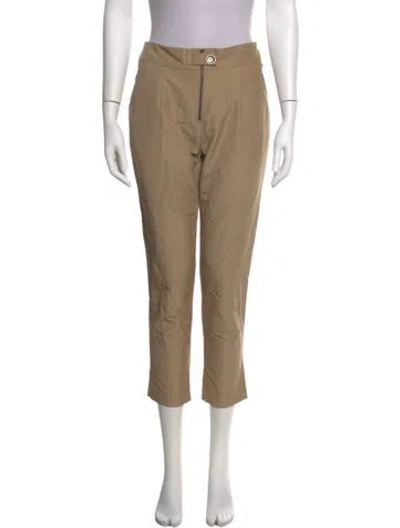 Pre-owned Suno Nylon Skinny Leg Pants In Neutral