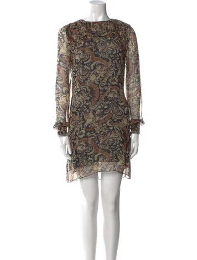 Pre-owned Suno Paisley Print Mini Dress