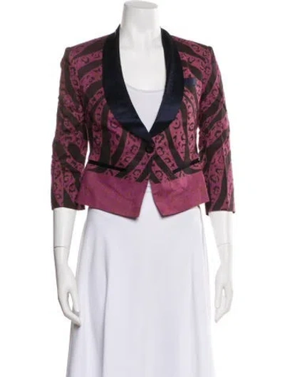 Pre-owned Suno Patterned Blazer W/ Tags In Multi