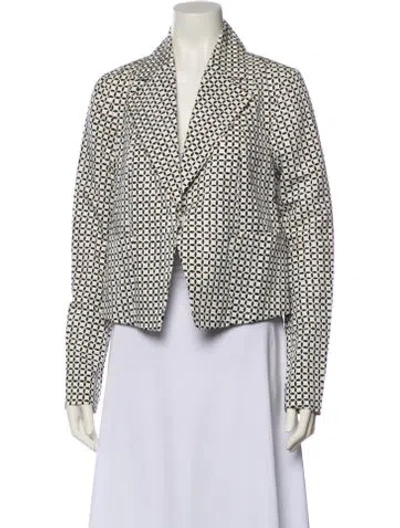 Pre-owned Suno Plaid Print Blazer In Neutral