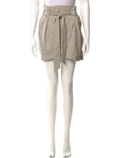 Pre-owned Suno Polka Dot Print Mini Skirt In Neutral
