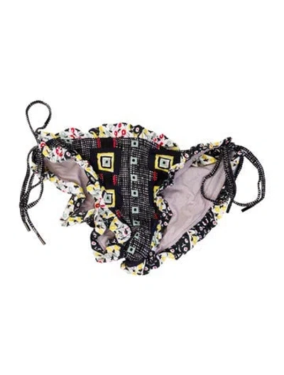 Pre-owned Suno Printed Bottoms In Black