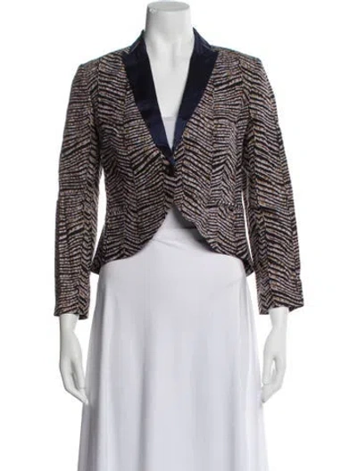 Pre-owned Suno Printed Evening Jacket In Multi
