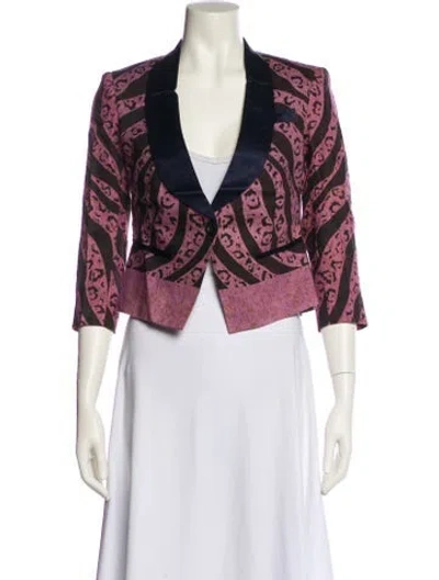 Pre-owned Suno Printed Evening Jacket W/ Tags In Multi
