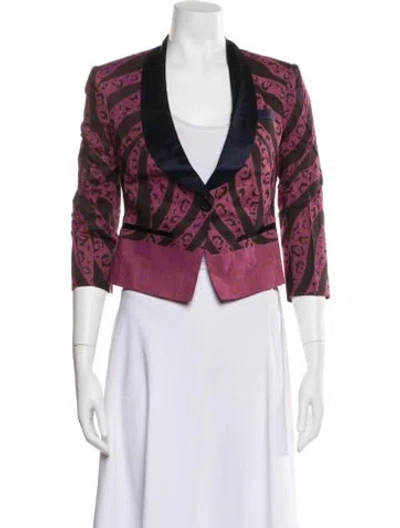Pre-owned Suno Printed Evening Jacket W/ Tags In Multi
