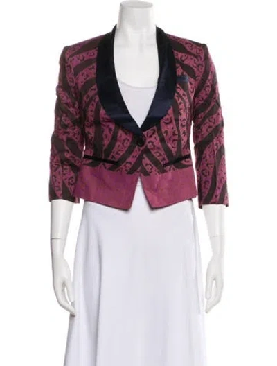 Pre-owned Suno Printed Evening Jacket W/ Tags In Multi