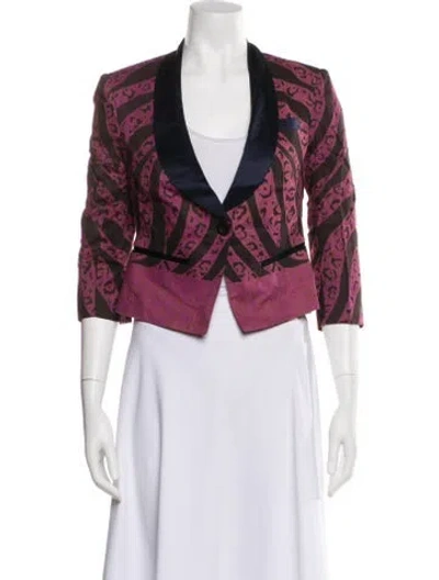 Pre-owned Suno Printed Evening Jacket W/ Tags In Multi