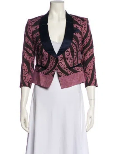 Pre-owned Suno Printed Evening Jacket W/ Tags In Multi